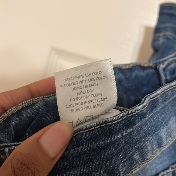 Between Us Dark Wash Jeans Mini Skirt - Picture 3 of 3